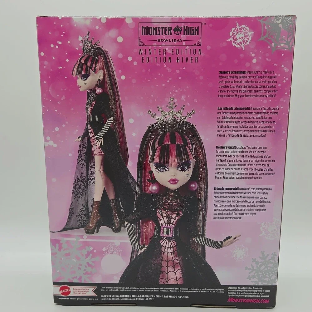 NEW Monster High Howliday Winter Edition Draculaura Doll Limited Holiday Shipper